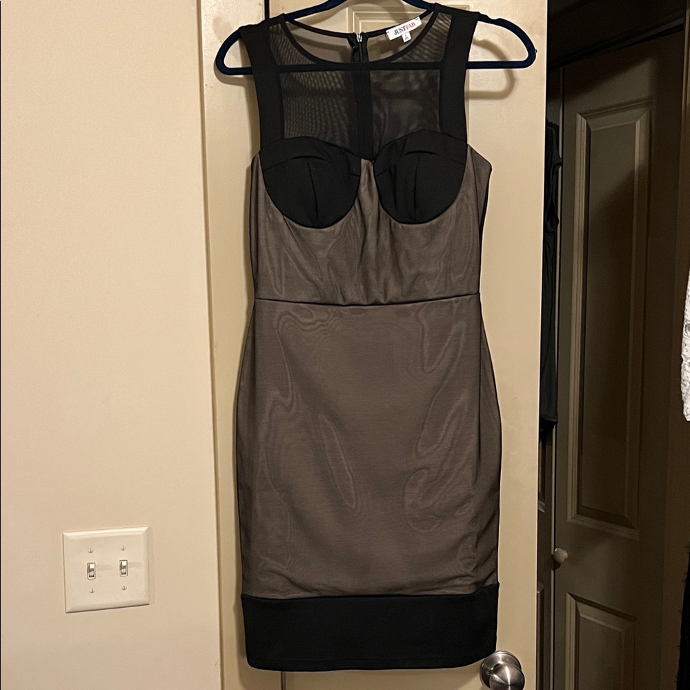 JustFab Black bodycon Mini Dress